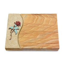 Grabtafel Rainbow Wave Rose 2 (Color)