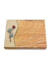 Grabtafel Rainbow Wave Rose 4 (Color)