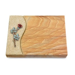 Grabtafel Rainbow Wave Rose 4 (Color)