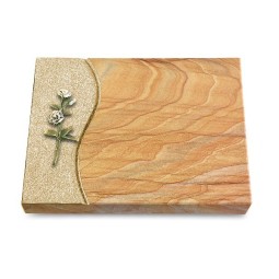 Grabtafel Rainbow Wave Rose 8 (Color)