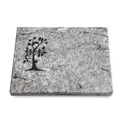 Grabtafel Viskont White Pure Baum 1