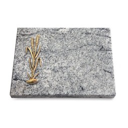 Grabtafel Viskont White Pure Ähren 2 (Bronze)