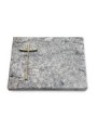 Grabtafel Viskont White Pure Kreuz 2 (Bronze)