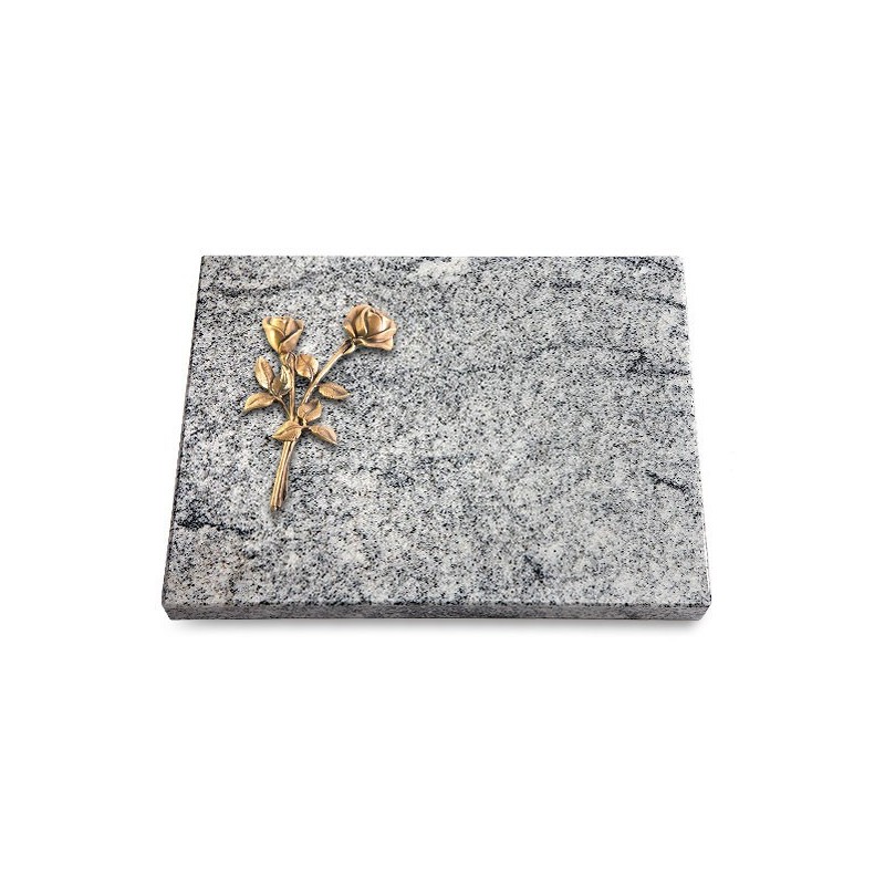 Grabtafel Viskont White Pure Rose 10 (Bronze)