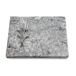 Grabtafel Viskont White Delta Lilienzweig (Alu)