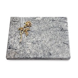 Grabtafel Viskont White Delta Rose 2 (Bronze)