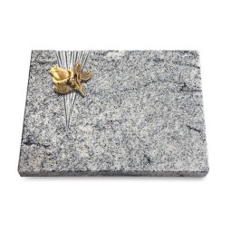Grabtafel Viskont White Delta Rose 3 (Bronze)