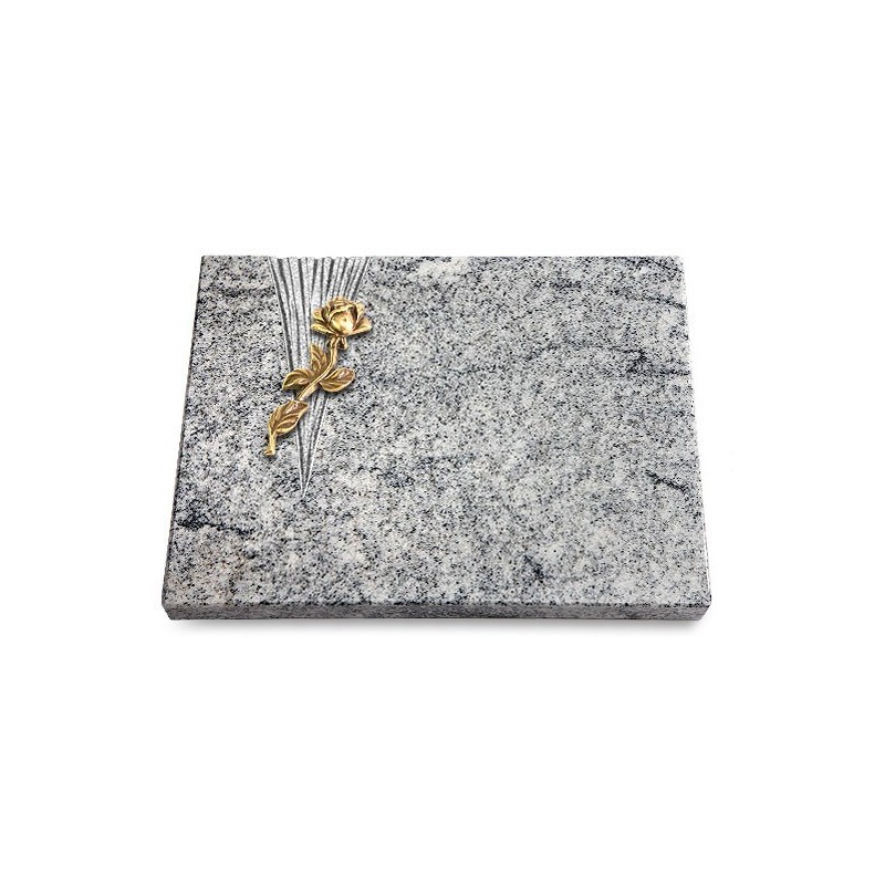 Grabtafel Viskont White Delta Rose 7 (Bronze)