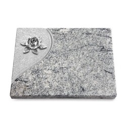 Grabtafel Viskont White Folio Rose 4 (Alu)