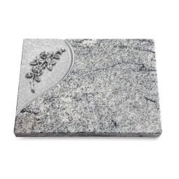 Grabtafel Viskont White Folio Rose 5 (Alu)