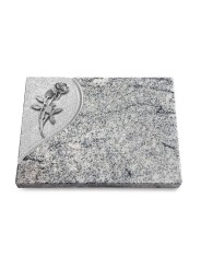 Grabtafel Viskont White Folio Rose 6 (Alu)