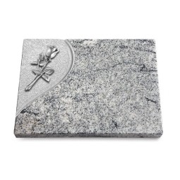 Grabtafel Viskont White Folio Rose 8 (Alu)