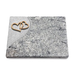 Grabtafel Viskont White Folio Herzen (Bronze)