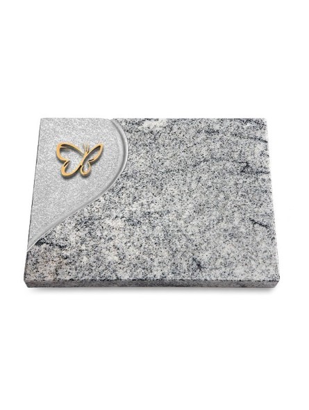 Grabtafel Viskont White Folio Papillon (Bronze)