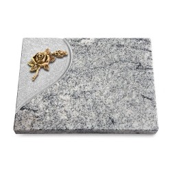 Grabtafel Viskont White Folio Rose 1 (Bronze)