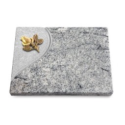 Grabtafel Viskont White Folio Rose 3 (Bronze)