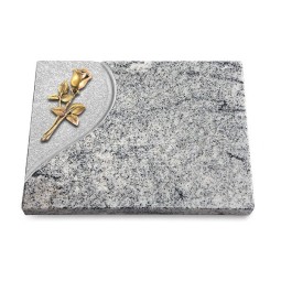 Grabtafel Viskont White Folio Rose 8 (Bronze)