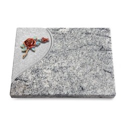 Grabtafel Viskont White Folio Rose 1 (Color)