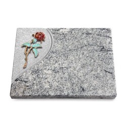 Grabtafel Viskont White Folio Rose 2 (Color)