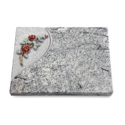 Grabtafel Viskont White Folio Rose 3 (Color)