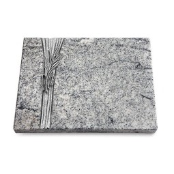 Grabtafel Viskont White Strikt Ähren 1 (Alu)