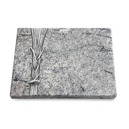 Grabtafel Viskont White Strikt Ähren 2 (Alu)