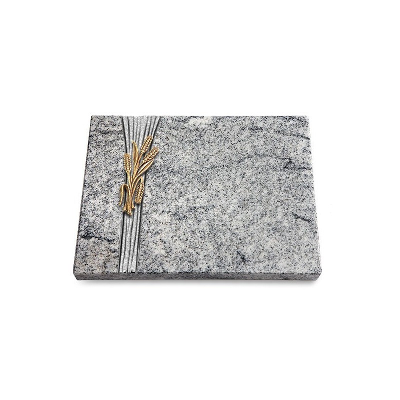 Grabtafel Viskont White Strikt Ähren 1 (Bronze)