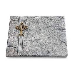 Grabtafel Viskont White Strikt Baum 2 (Bronze)