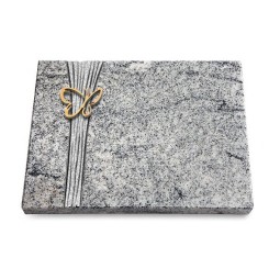 Grabtafel Viskont White Strikt Papillon (Bronze)