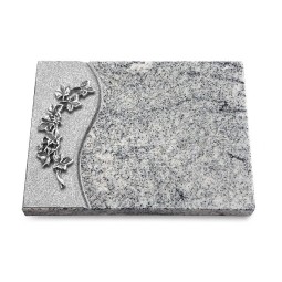 Grabtafel Viskont White Wave Efeu (Alu)