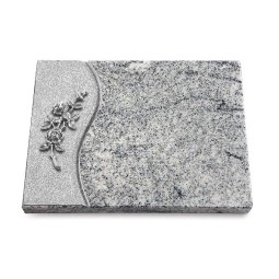 Grabtafel Viskont White Wave Rose 5 (Alu)