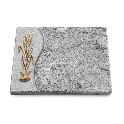 Grabtafel Viskont White Wave Ähren 2 (Bronze)