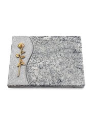 Grabtafel Viskont White Wave Rose 12 (Bronze)