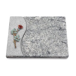 Grabtafel Viskont White Wave Rose 4 (Color)