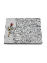 Grabtafel Viskont White Wave Rose 7 (Color)