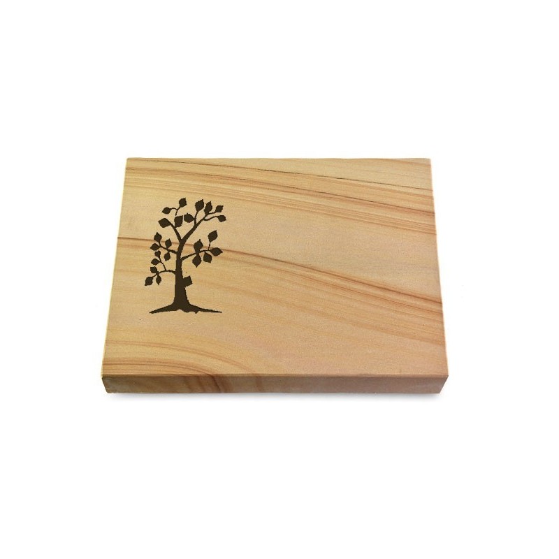 Grabtafel Woodland Pure Baum 1