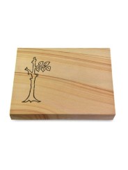 Grabtafel Woodland Pure Baum 2