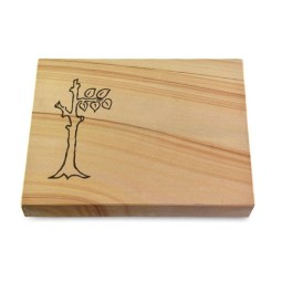 Grabtafel Woodland Pure Baum 2