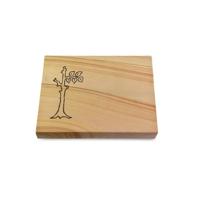 Grabtafel Woodland Pure Baum 2