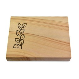 Grabtafel Woodland Pure Blätter