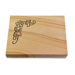 Grabtafel Woodland Pure Blume 1