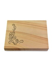 Grabtafel Woodland Pure Blume 2