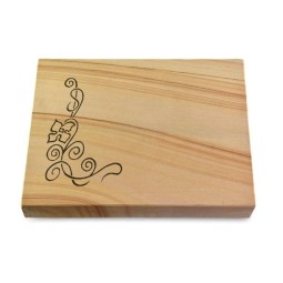 Grabtafel Woodland Pure Blume 2
