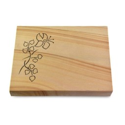 Grabtafel Woodland Pure Blume 3