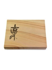Grabtafel Woodland Pure Kreuz 3