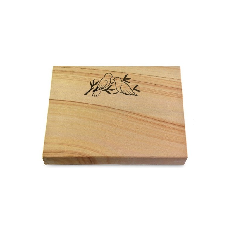 Grabtafel Woodland Pure Vögel