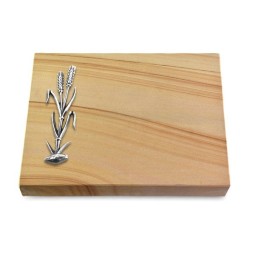 Grabtafel Woodland Pure Ähren 2 (Alu)