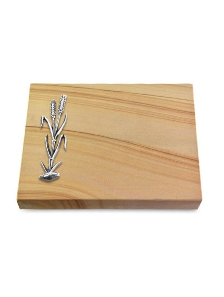 Grabtafel Woodland Pure Ähren 2 (Alu)