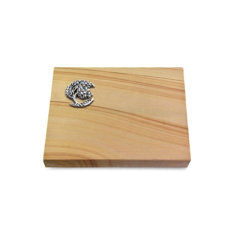 Grabtafel Woodland Pure Baum 1 (Alu)