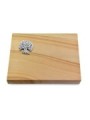 Grabtafel Woodland Pure Baum 3 (Alu)